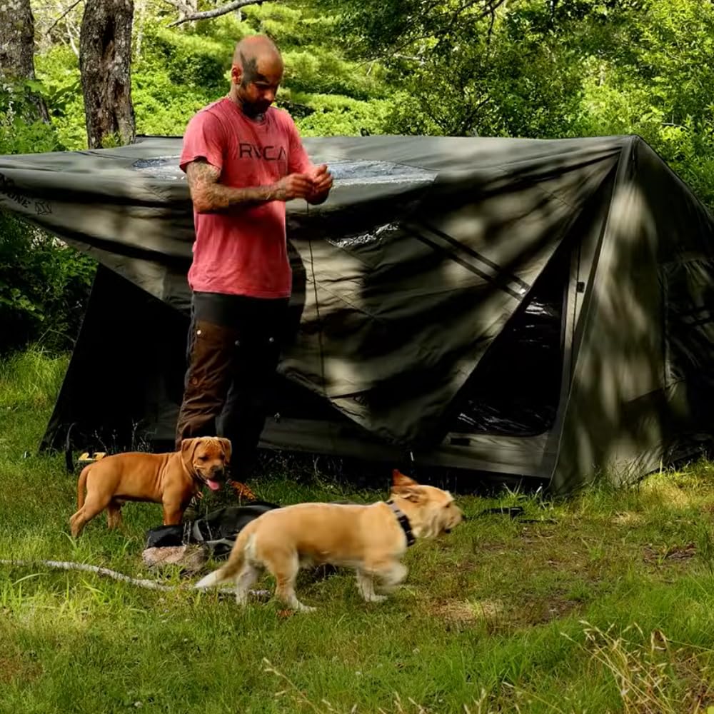 Amazon.co.jp: SEKACAMP MINI バンカーエアテント(ブラック